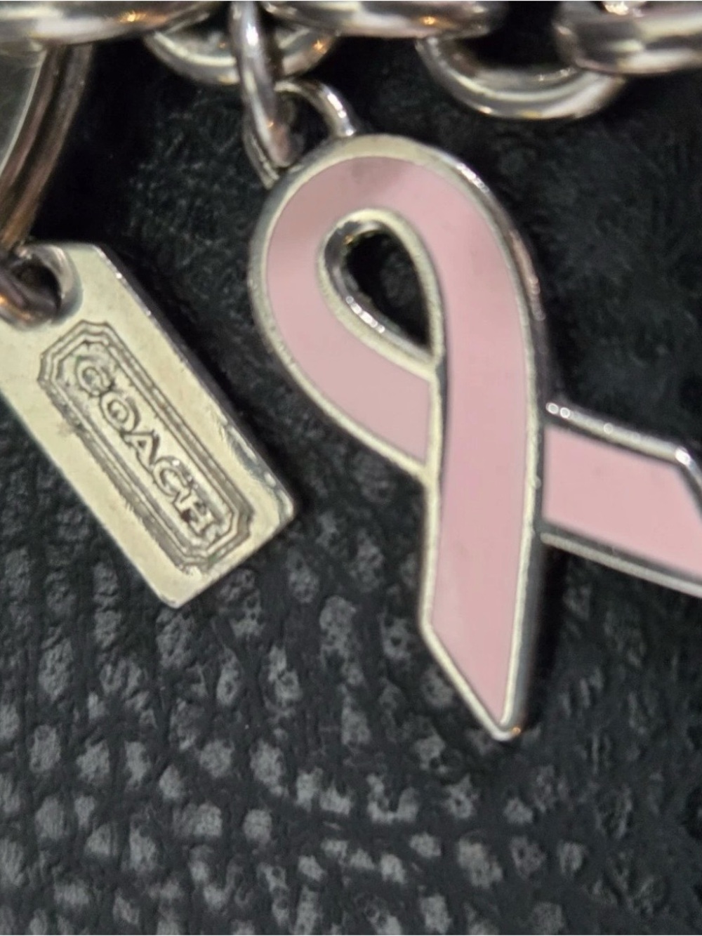 Vintage Coach Pink Heart Charm Keychain / Bag Charm -… - Gem